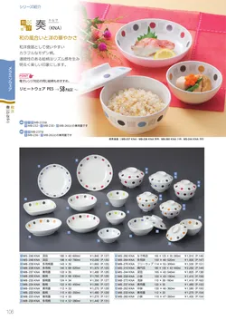カタログページ Sanshin TABLEWARE FOOD SERVICE EQUIPMENT 2026-106