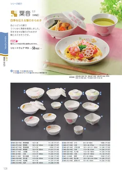 カタログページ Sanshin TABLEWARE FOOD SERVICE EQUIPMENT 2026-108